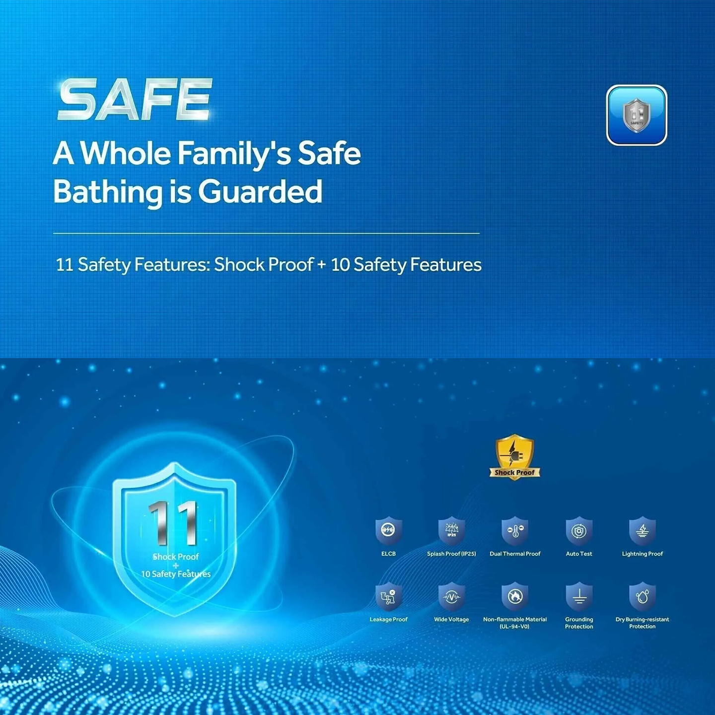 Haier 3.8kW DC Pump Water Heater Black (EI38M-B1WB)