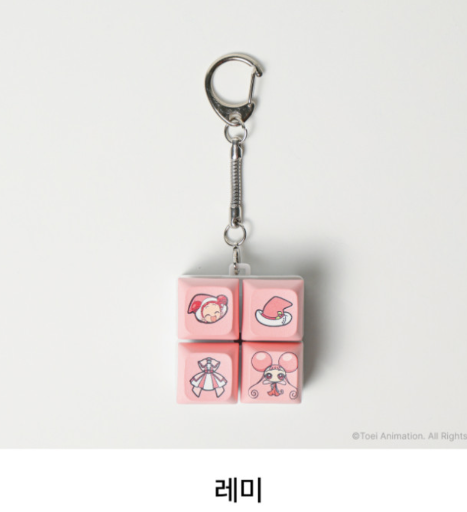 《Pre-Order》Keycap Keyring 閃燈鍵帽匙扣｜韓國 Lotte Cinema X 小魔女DoReMi (26D45-P)