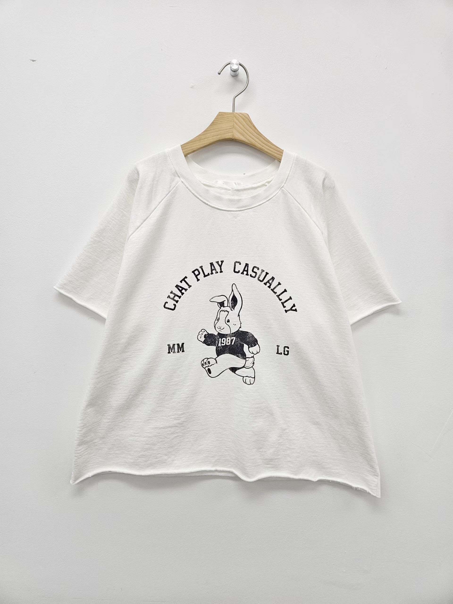 BO OS 舒適洗水棉兔仔top