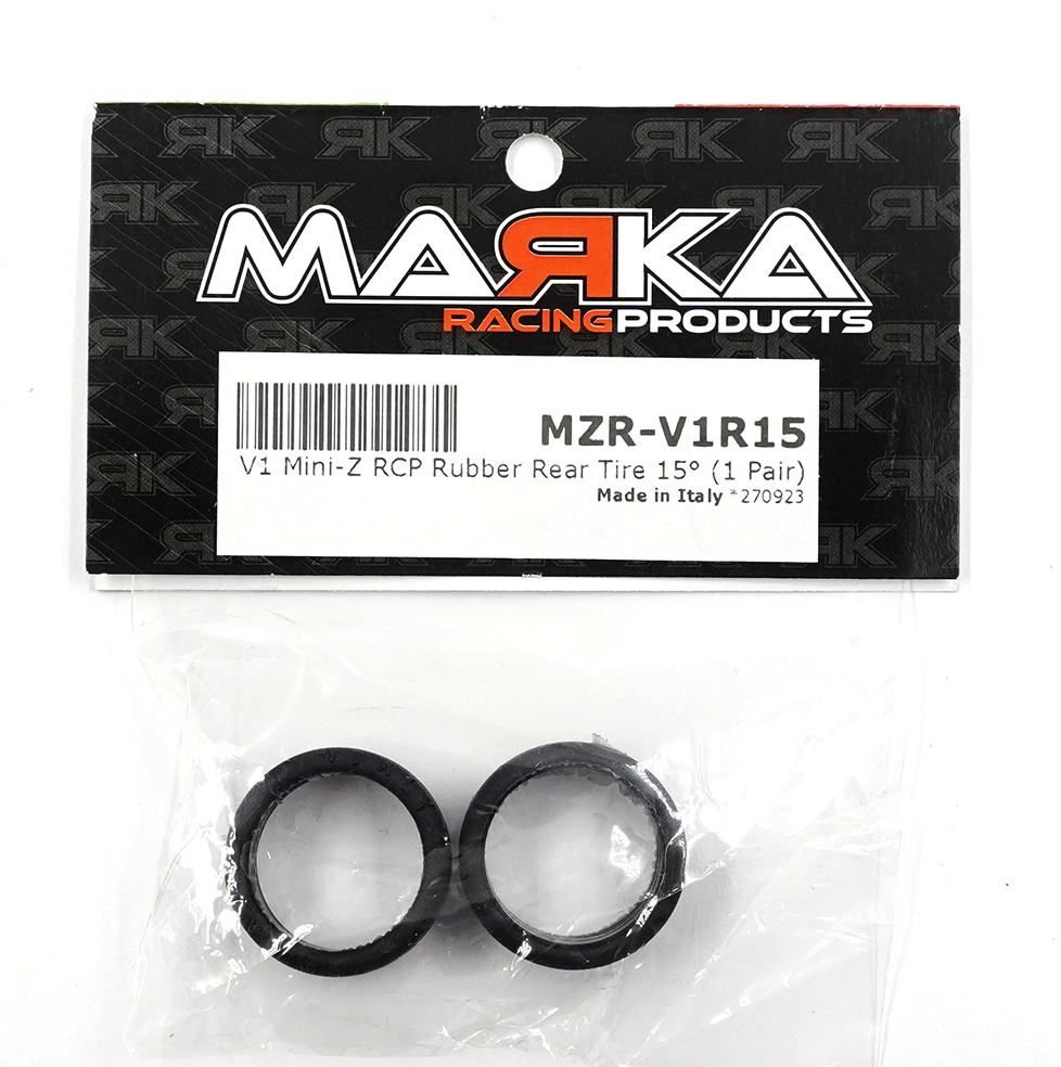 Marka Racing 15 Degree V1 RCP Rubber Rear Tire 2 pcs For Kyosho 京商 Mini-Z
