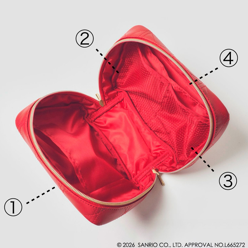 🎀【預訂】 Maison de FLEUR × Kitty 草莓 Pouch R