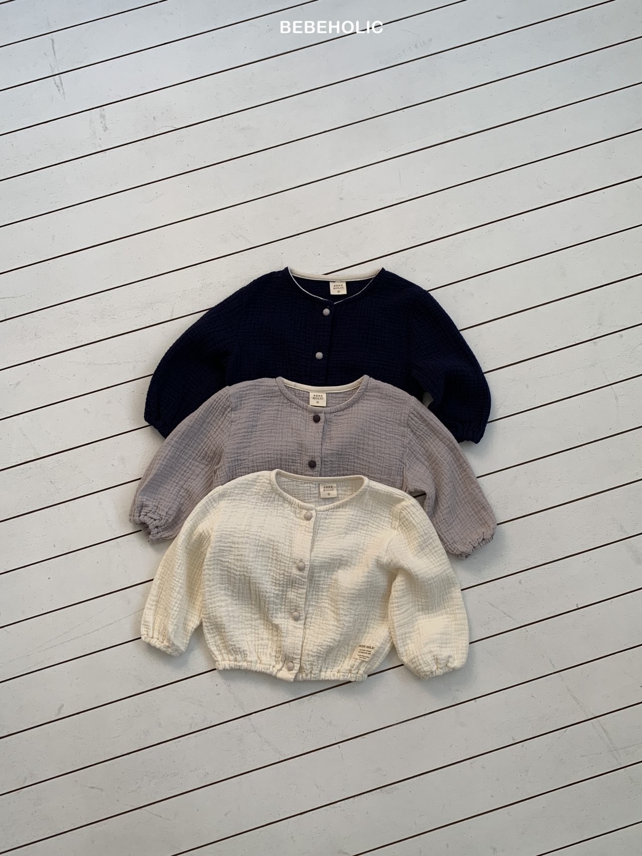 🌸預訂 韓國直送🌸🇰🇷BEBEHOLIC三色背心包屁衣/圍兜/開襟外套