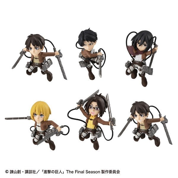 (預訂訂金 $100) (總價 $346) MegaHouse Tobimas 進擊的巨人 (原盒6盒) (1套6款) (行版)