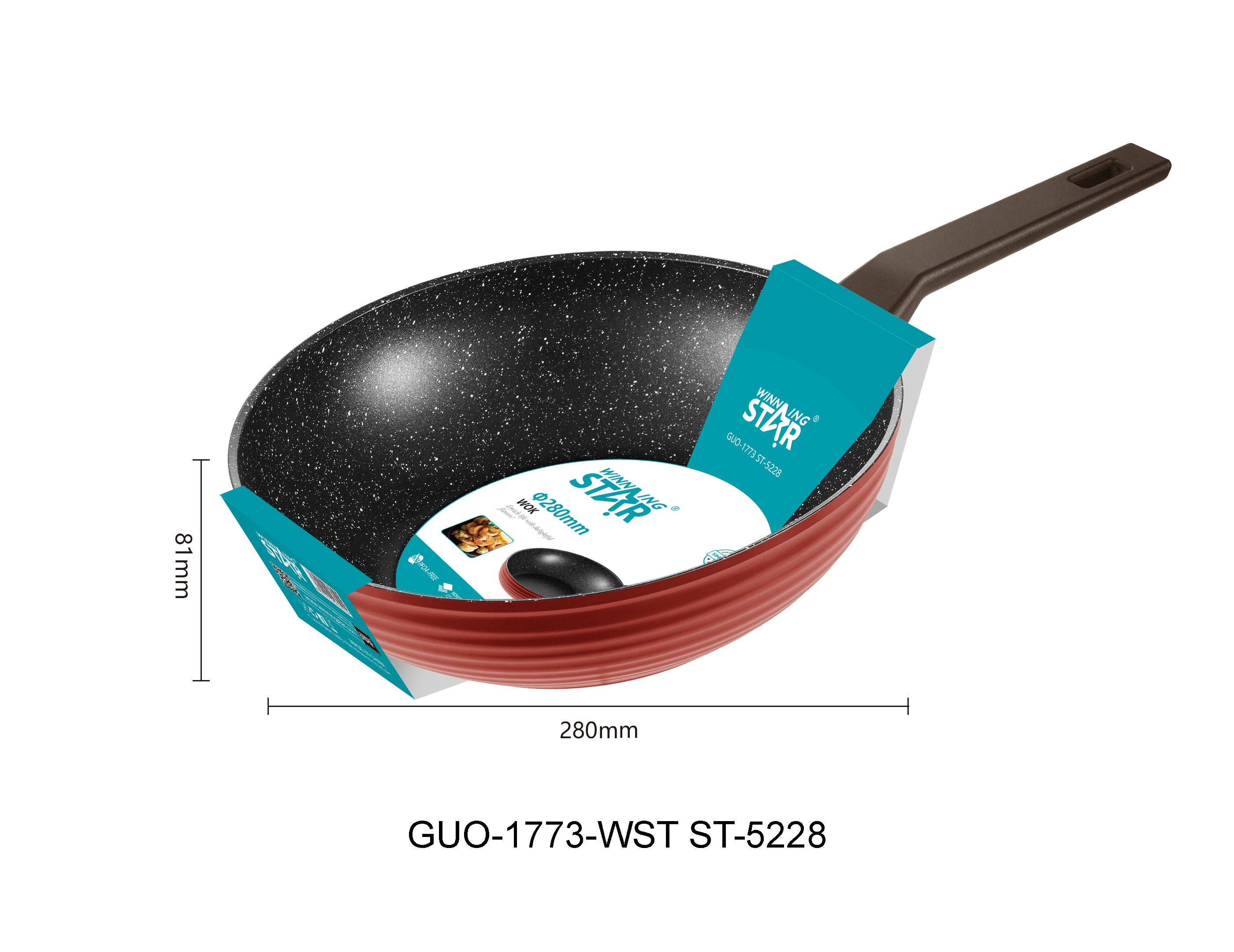 70515 炒锅 ST5228 28cm WStar