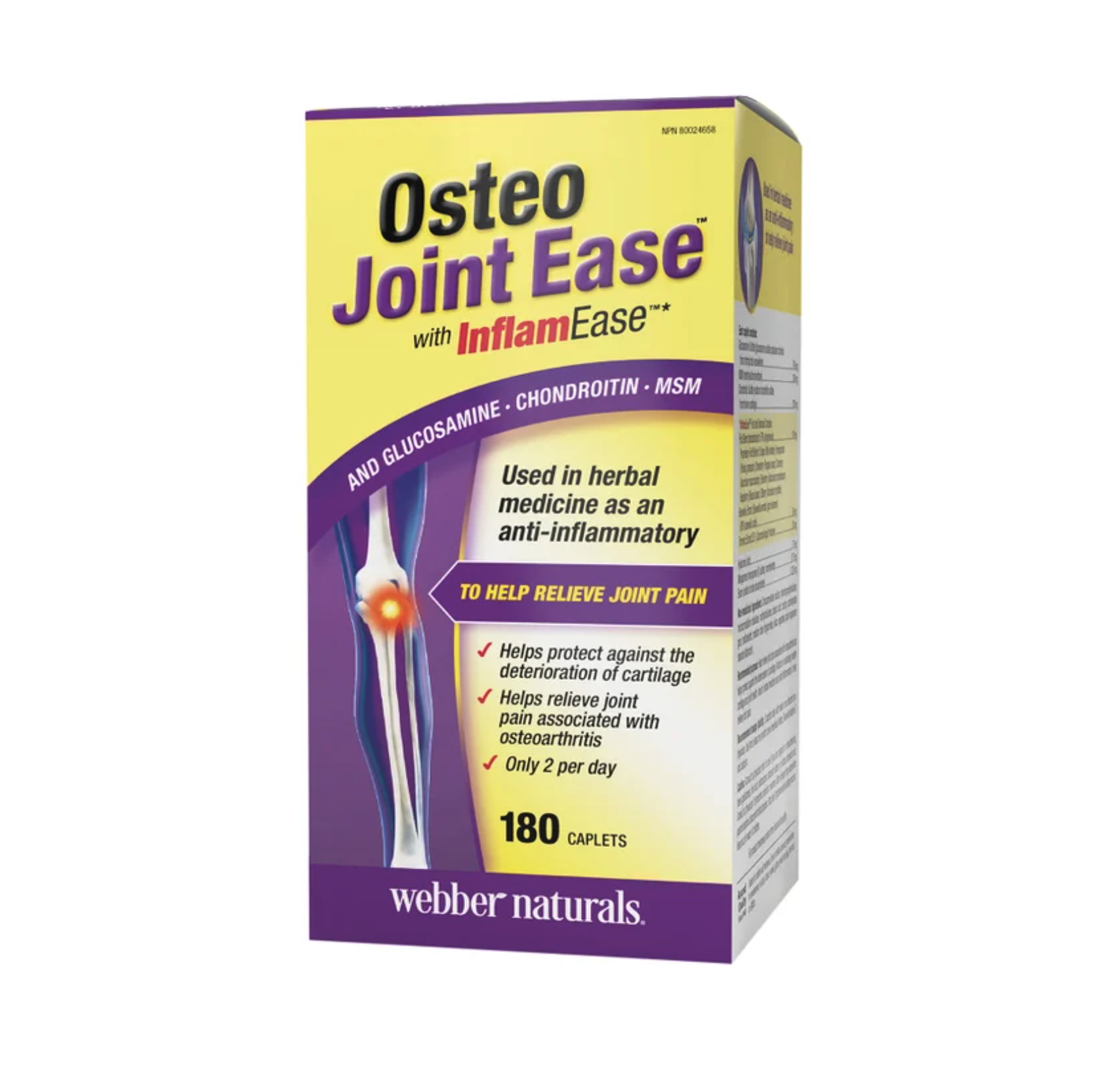 Webber Naturals Osteo Joint Ease® with InflamEase® 關節養護配方