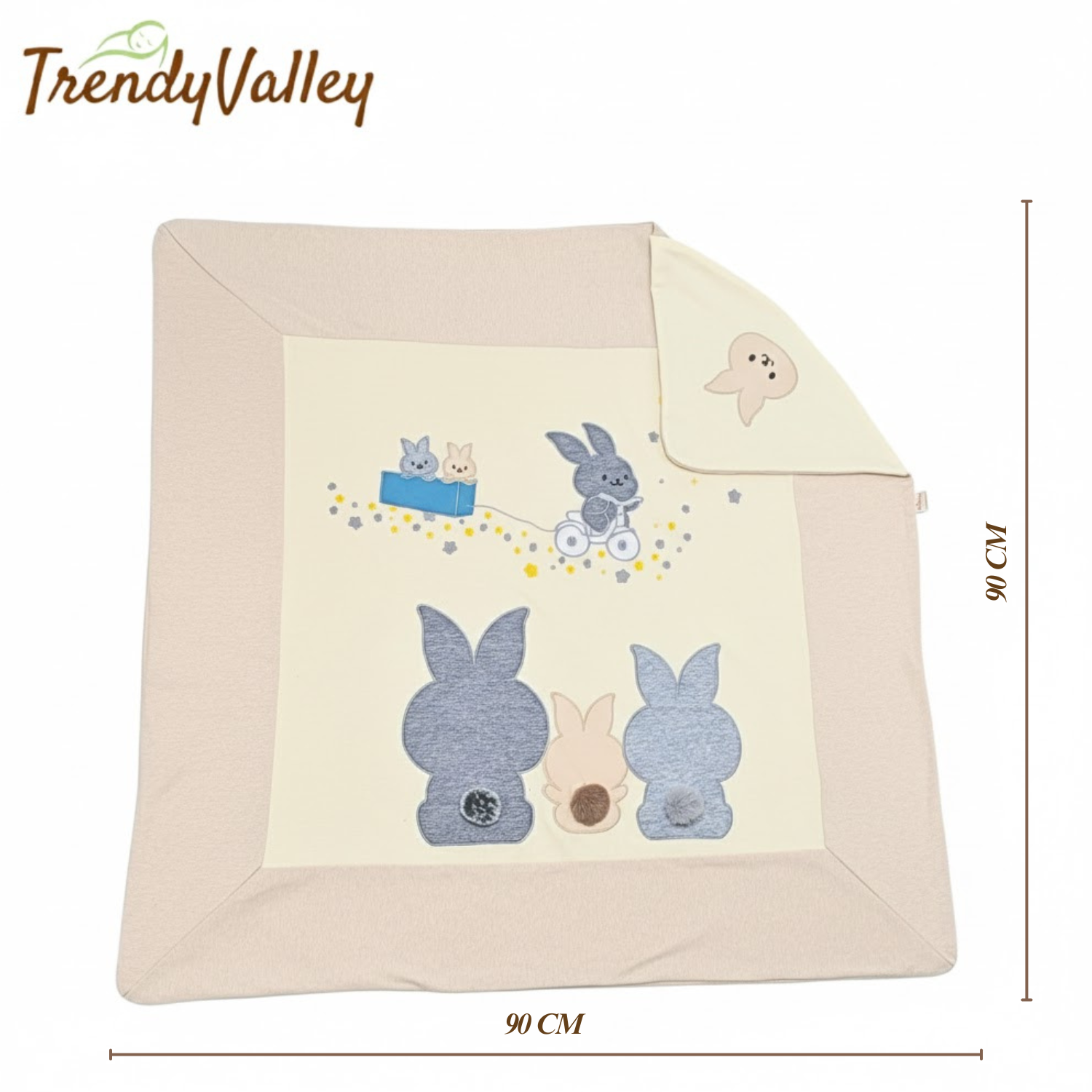 Trendyvalley Organic Cotton Baby Wrapper Baby Blanket 2 In 1