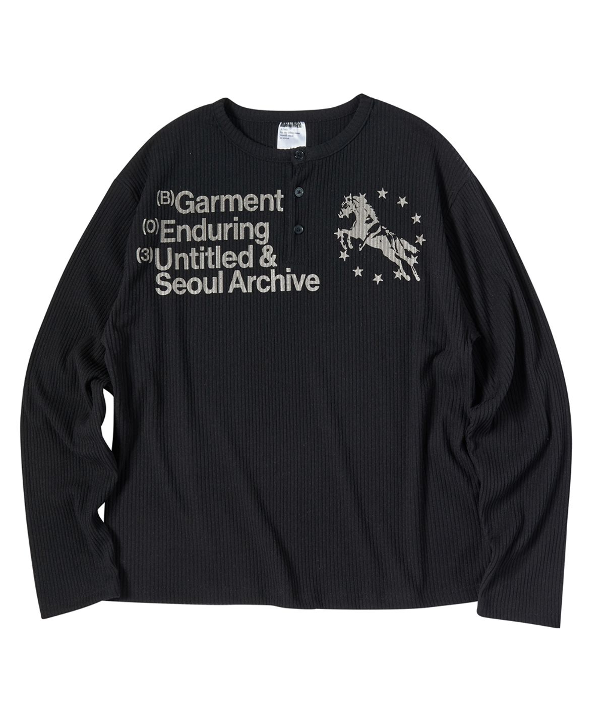 🇰🇷訂購｜UNTITLED 26SS｜Unicorn Henley Neck Long Sleeve 2色 