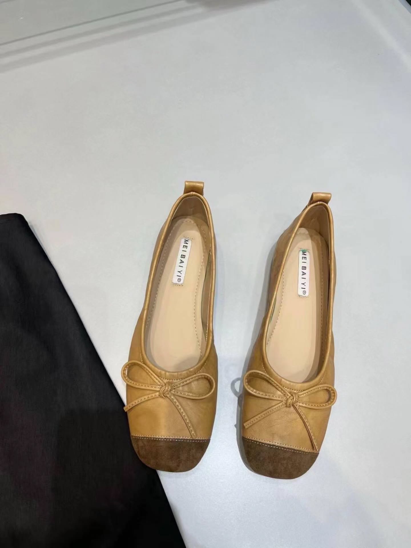 6638-32 法式蝴蝶结平底鞋 🇨🇳