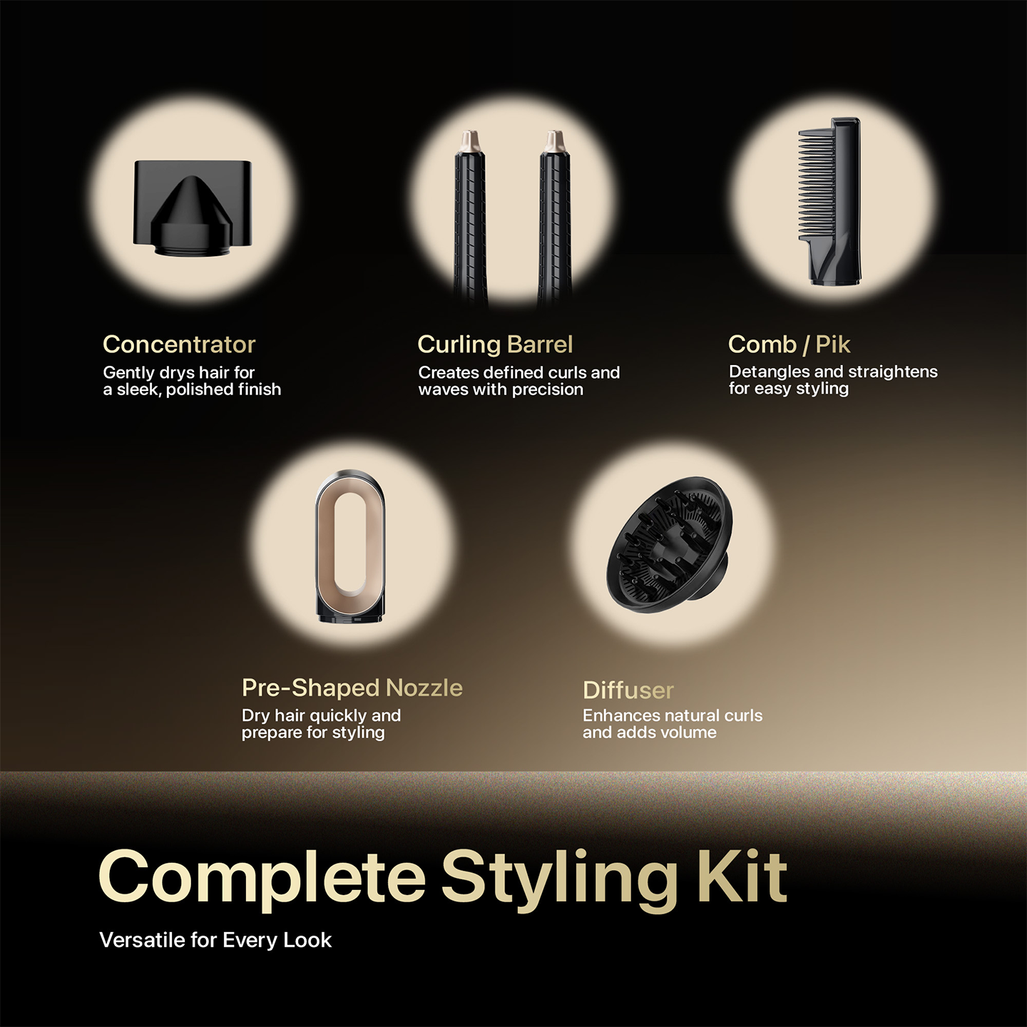 Faber 1500W Aura Hair Dryer G1505BK