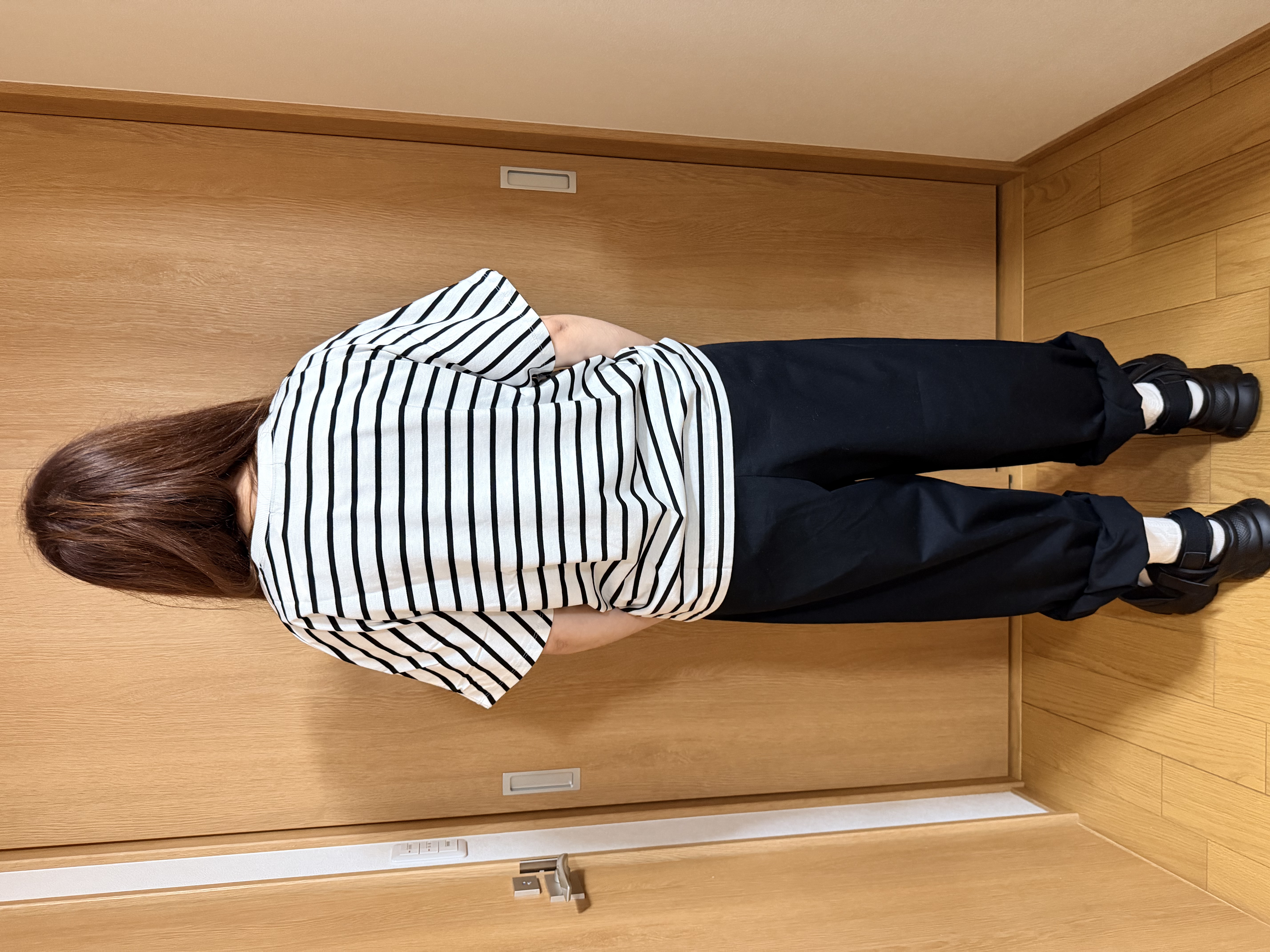 間條波點衫