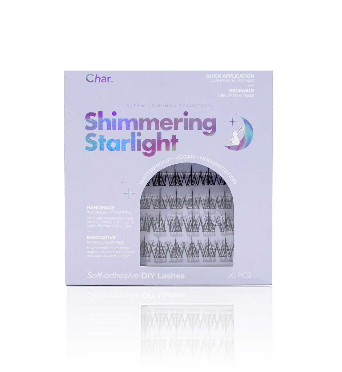 Char. 專利T形免膠水假眼睫毛（Shimmering Starlight 36PCS）