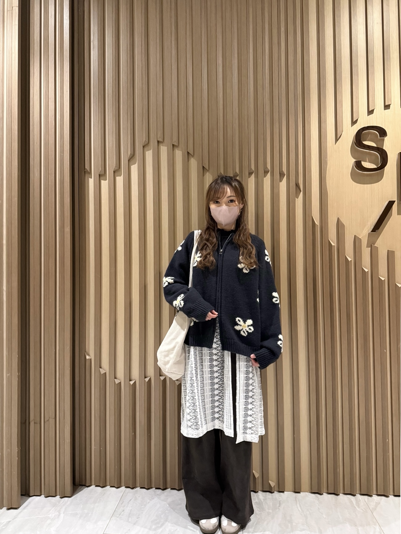 撞色花花雙拉鍊冷外套（寶藍色）