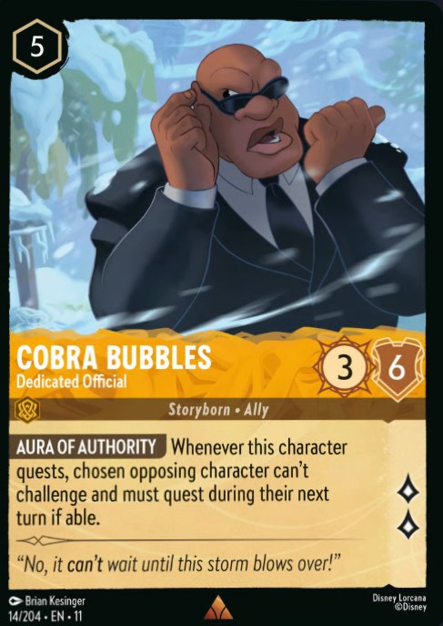 14/204 Cobra Bubbles – Dedicated Official R