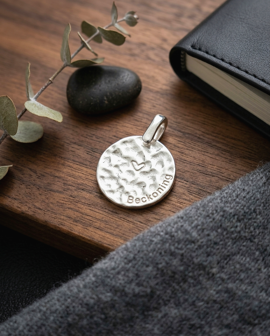 S925 - EP0027 Hammered texture Pendant