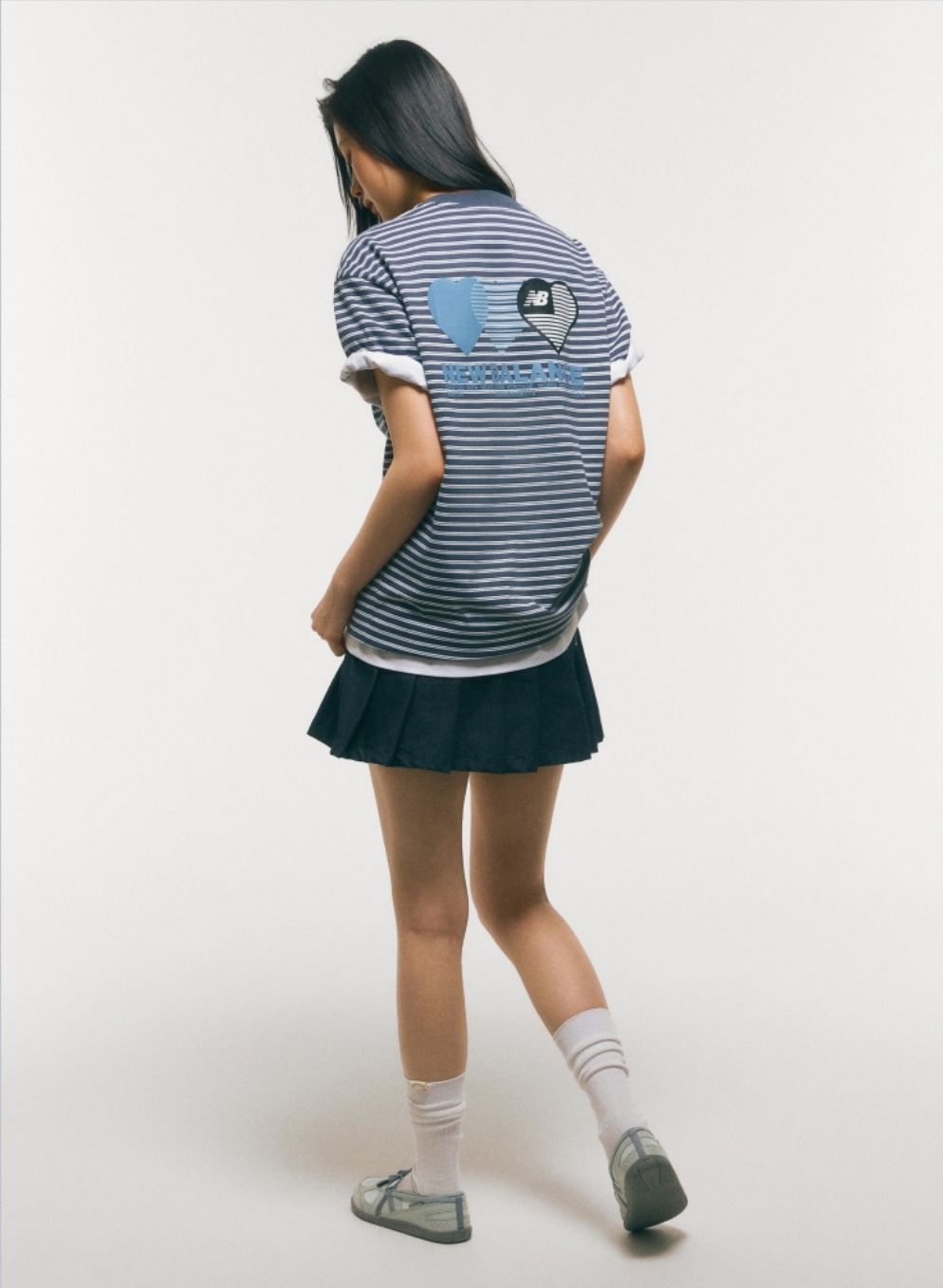 New Balance Heart Tee ｜Stripe 間條款