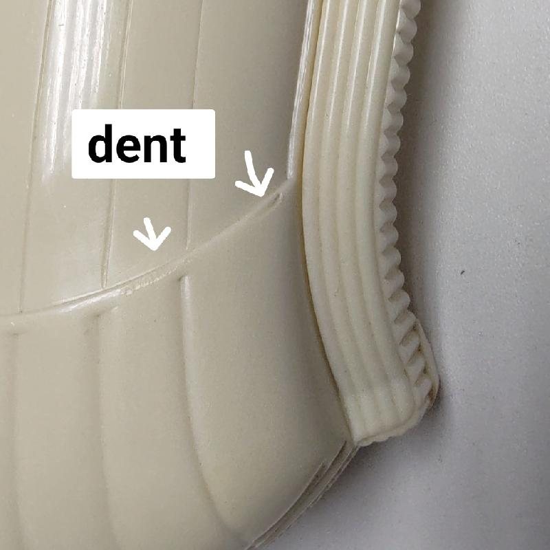 Antique C.a. 1930s ART DECO Early Plastic CELLULOID Cream white Shell Shape Jewelry box (MT1968)