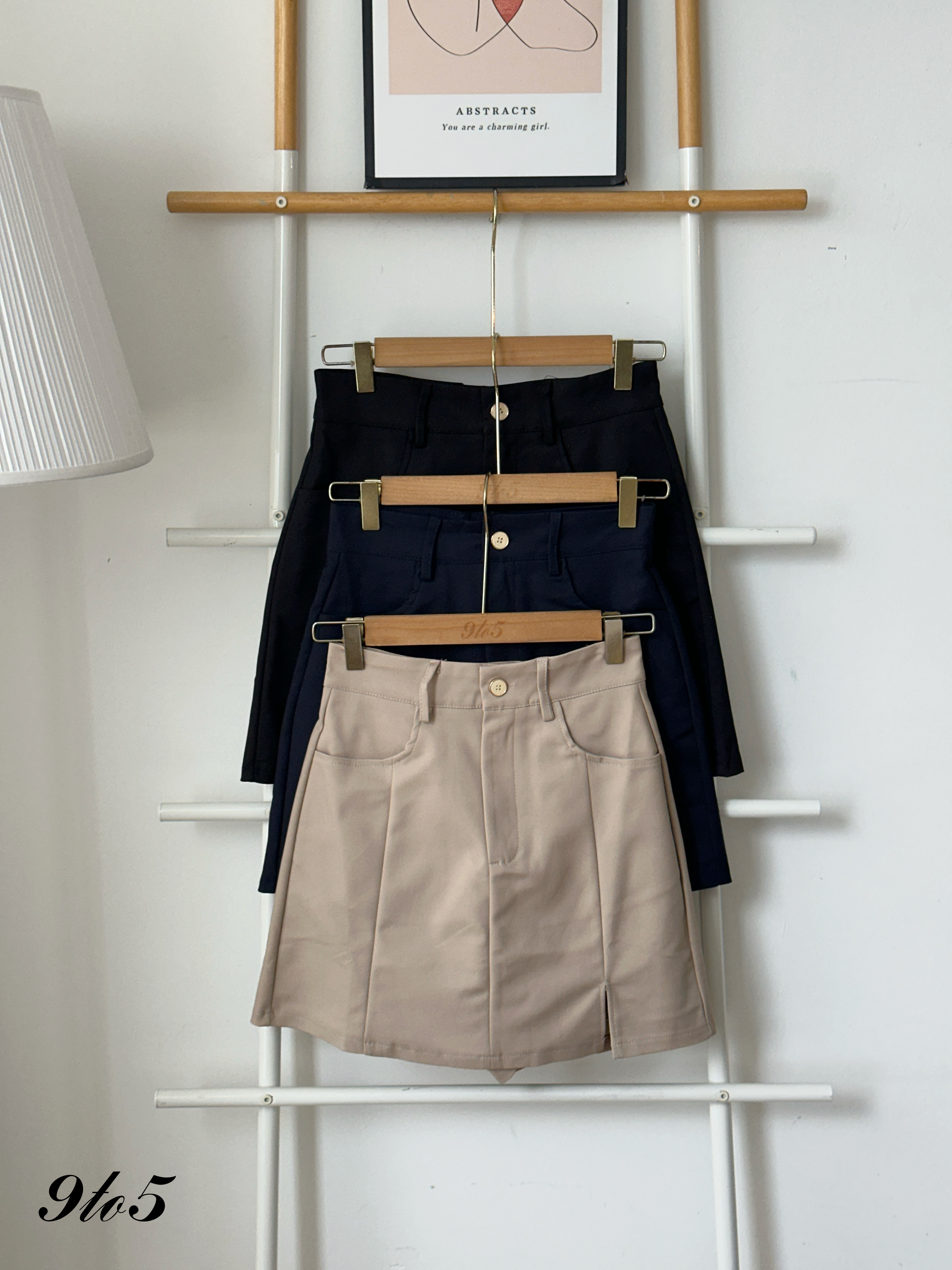 S1896 A Line Short Skort - 3 Colors 