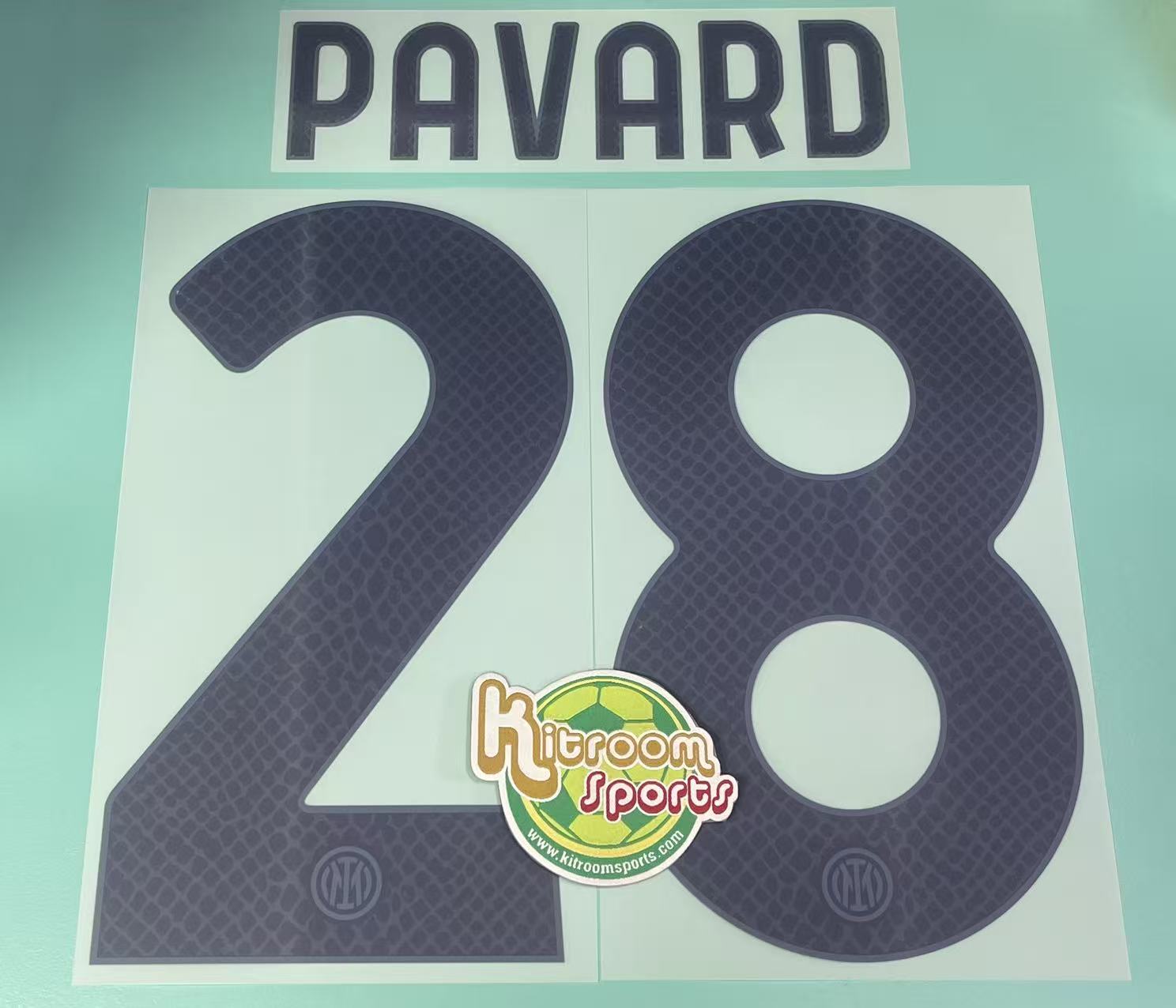 2024-25 Inter Milan Away Nameset #28 PAVARD