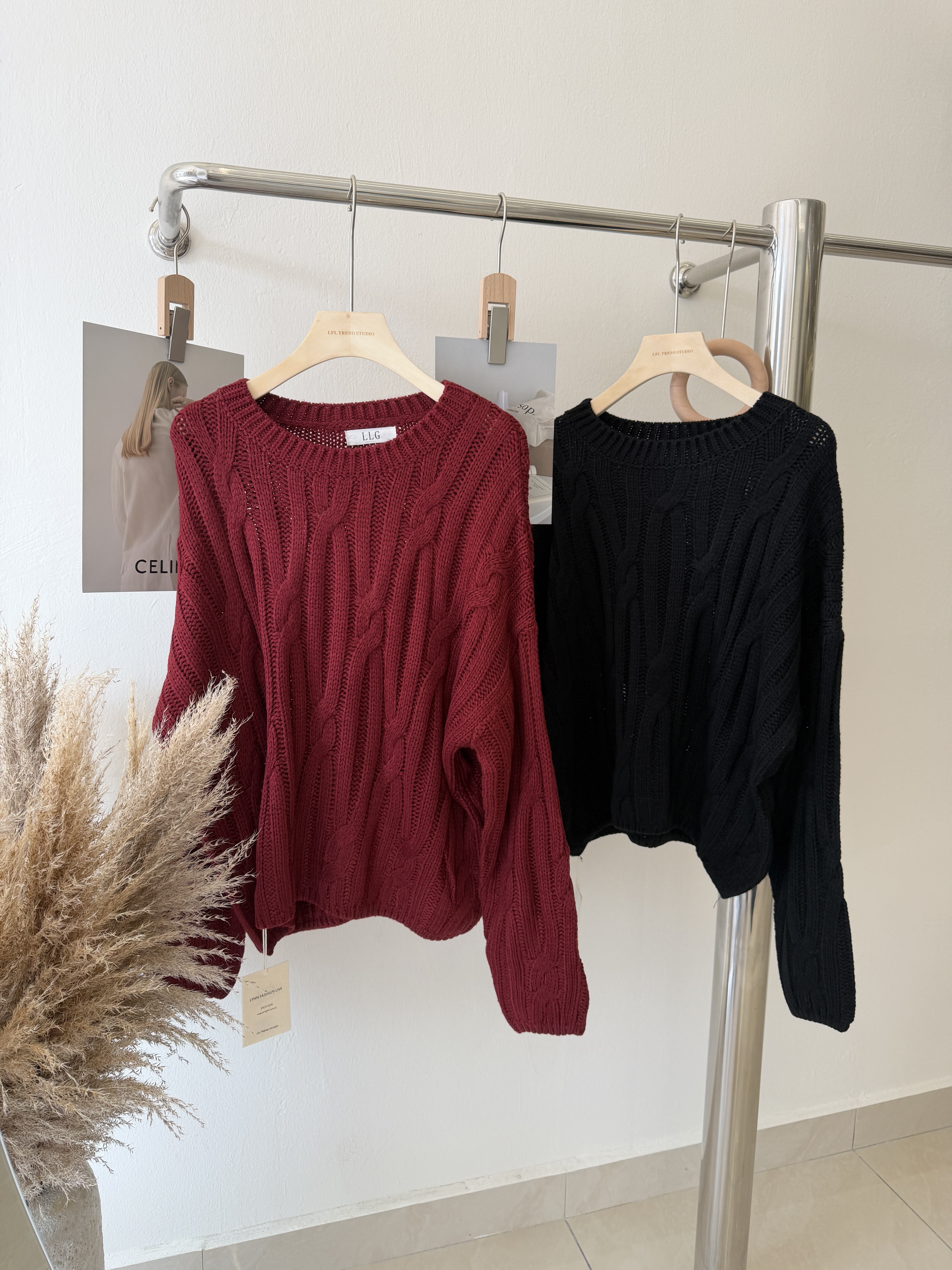 6616 韩系慵懒风针织长袖