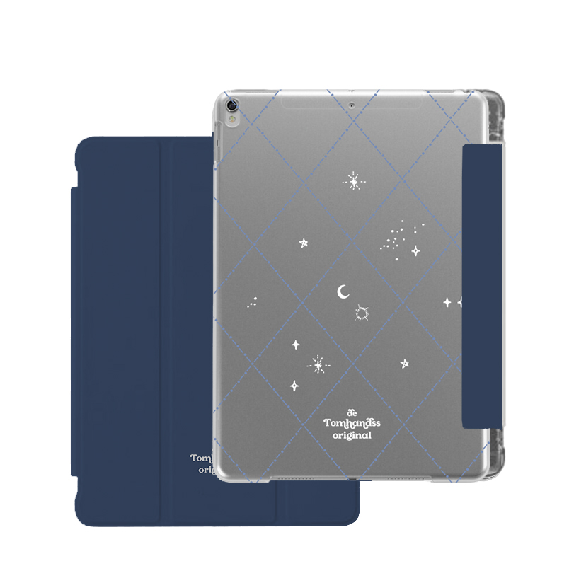 【Just Like The Moon】透明磨砂書本式 iPad Case