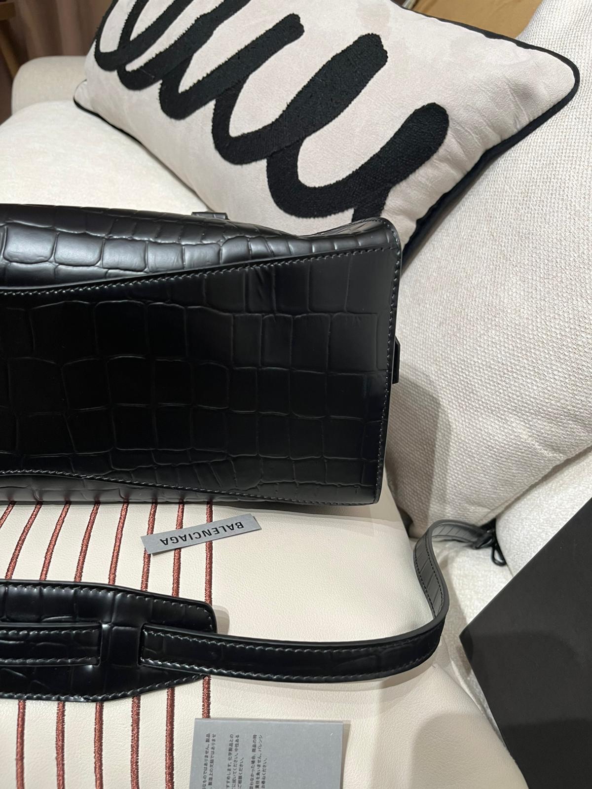 未使用品 BALENCIAGA Neo Classic City 2 way bag 黑色 So Black 638521 Crocodile Embossed Calfskin,100%Authentic, Unused未使用品 ✅Dust bag✅tap