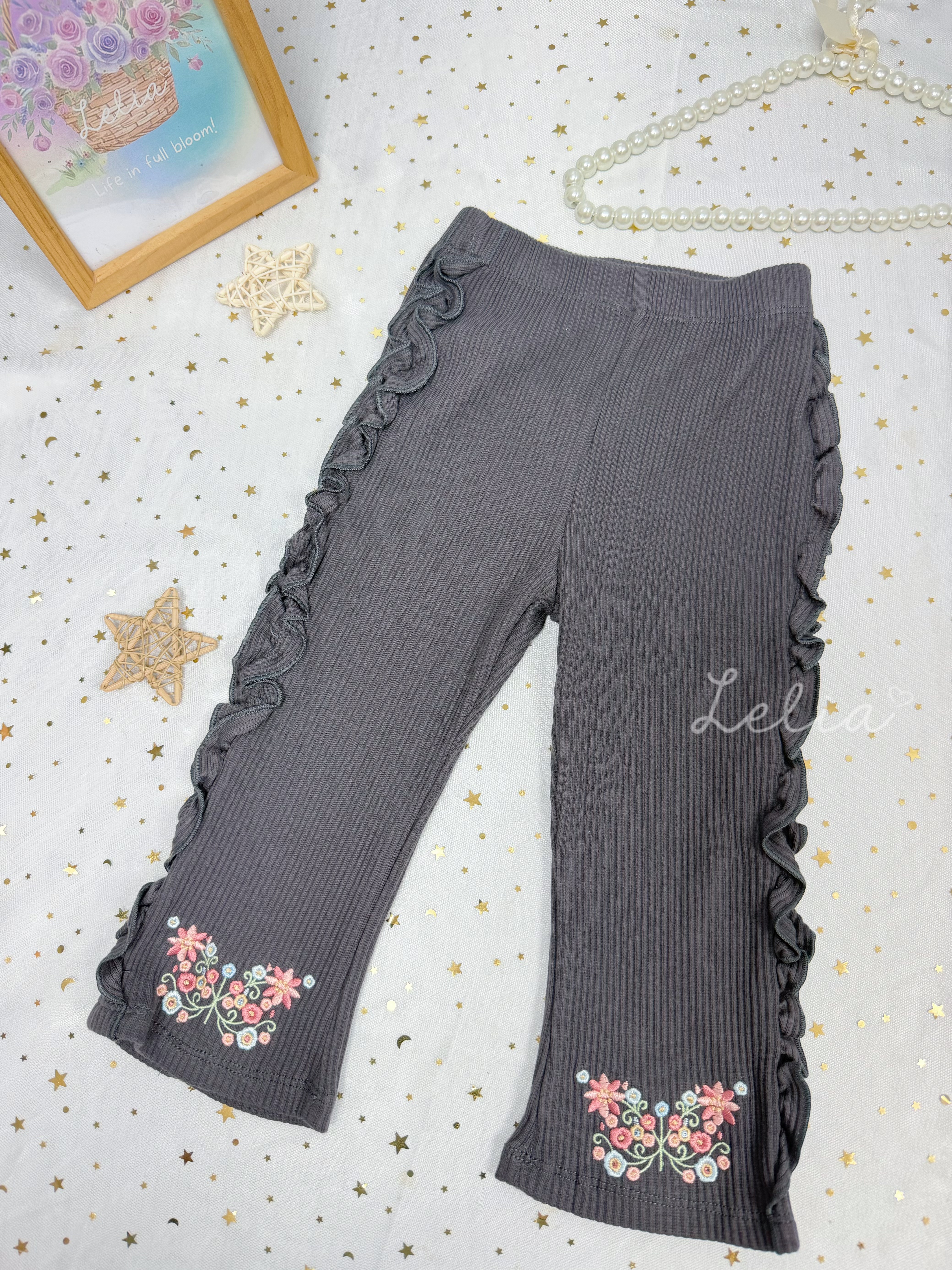▫️現貨▫️Mamaraku 蝴蝶刺繡legging