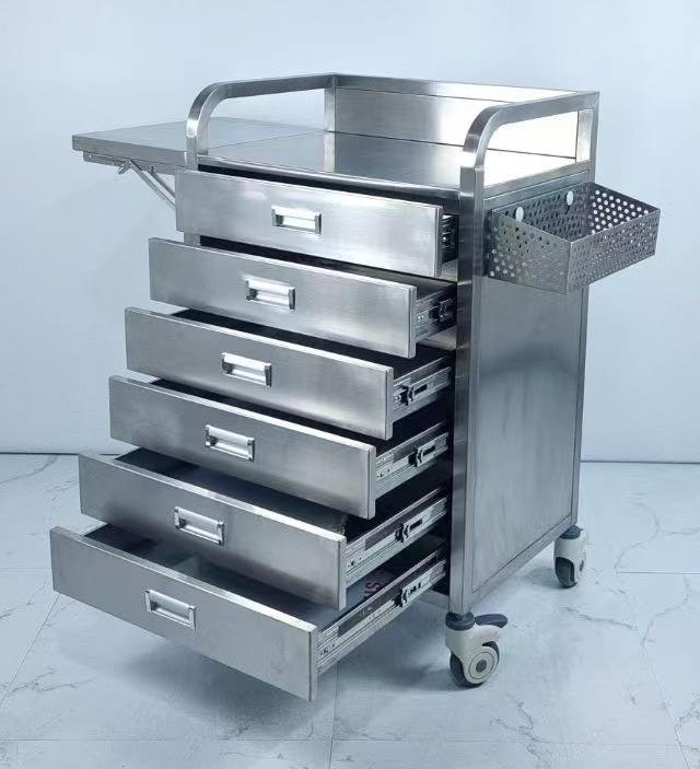 AD-ET01 Stainless Steel Medicine Trolley 不銹鋼藥車 (For inquiry only 此產品需報價)