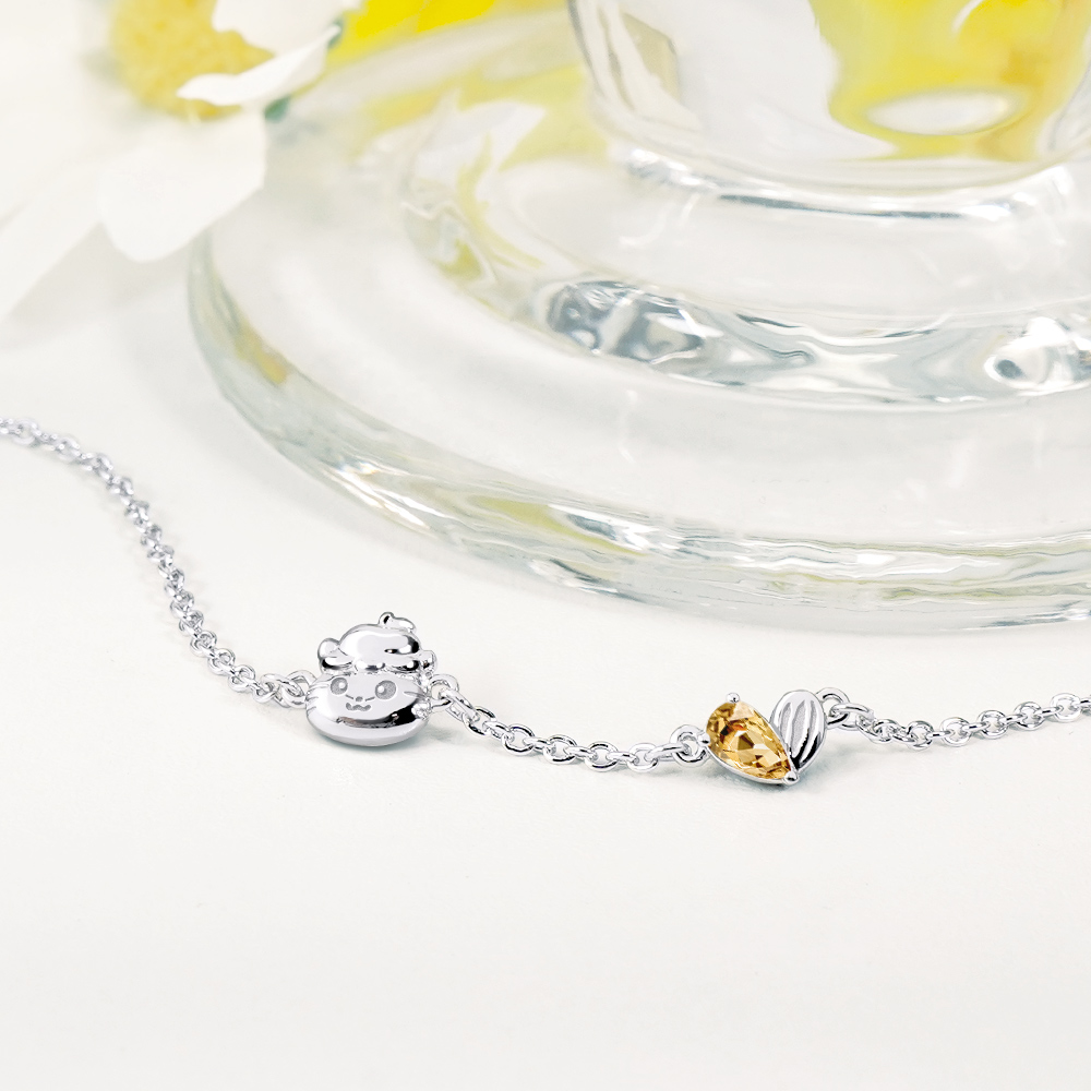 📦訂購 台灣限定 STORY 故事銀飾 X 三麗鷗 Sanrio Coro Coro Kuririn 經典系列 CK鼠 可樂鈴晶鑽純銀手鏈