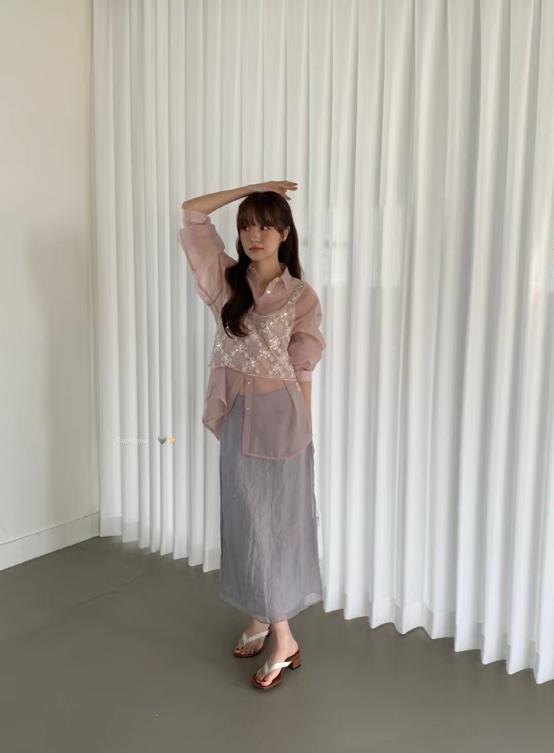 🇰🇷東大門女裝 | Organza shirt 