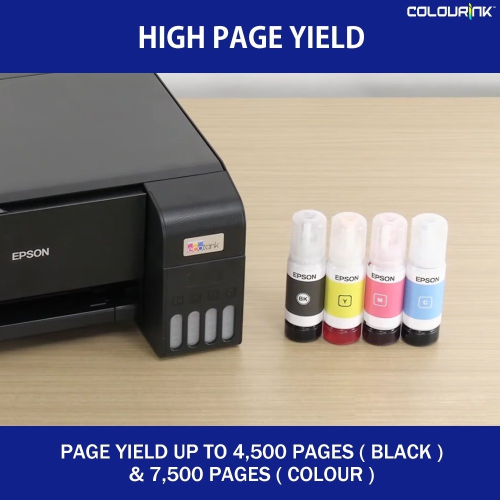 Epson L3210 3 in 1 A4 Colour Ink Tank Printer Original Genuine Refill Ink Bottle similar G2010 G2020 T220 L3110 L3250