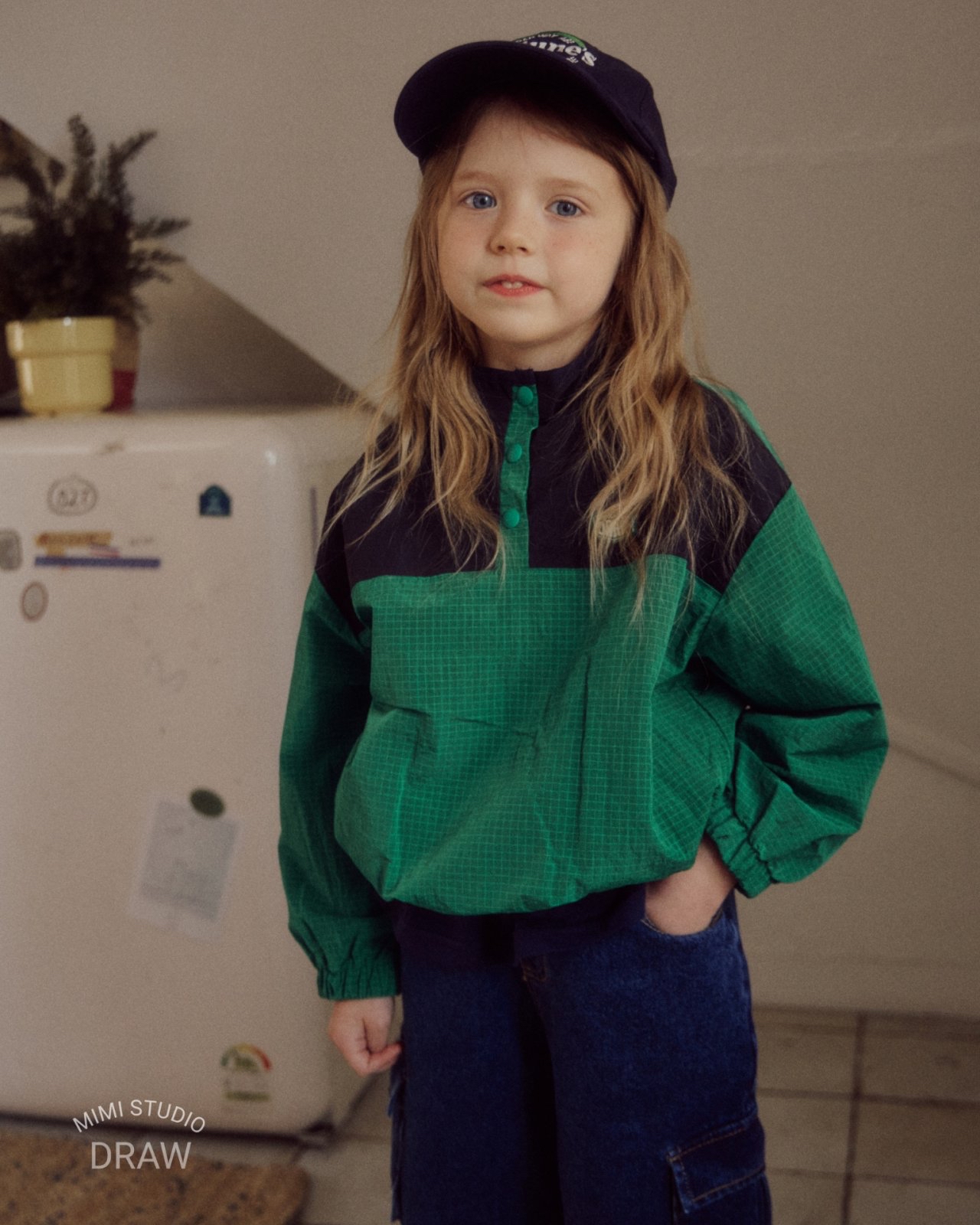 Bymimi | 薄款風衣料上衣( Green XL 115-125)