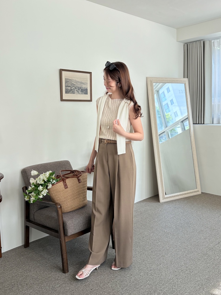 [輕薄!] Summer Timeless Rayon Pants (Brown)