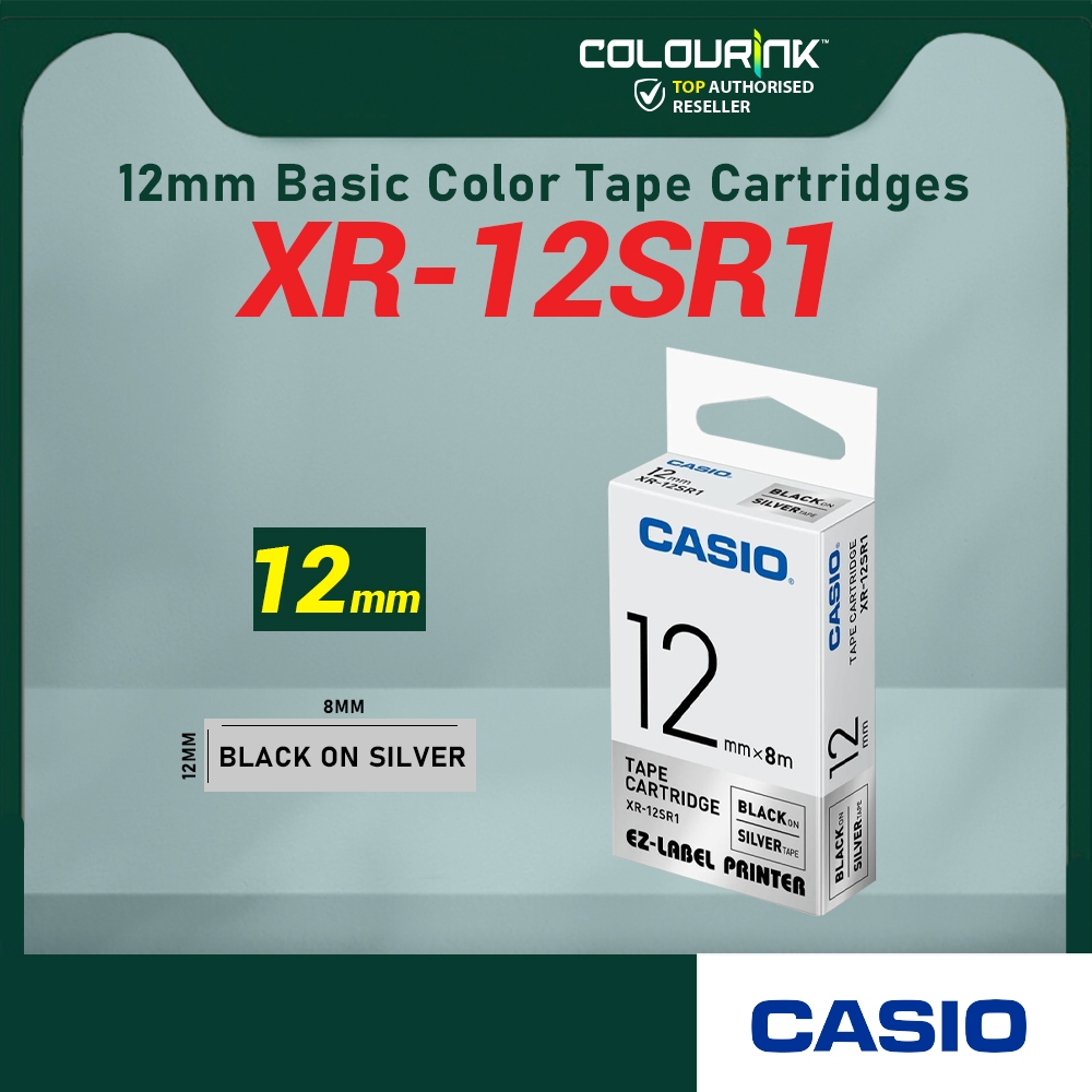 CASIO Genuine EZ Label Tape 6/9/12/18/24mm for KL-120 KL-130 KL-820 KL-60 KL-HD1 KL-8400 KL-G2