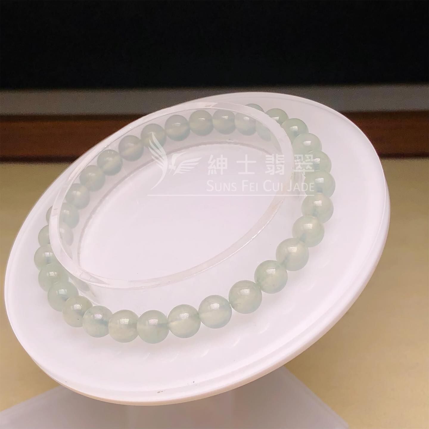 冰種翡翠手串6mm