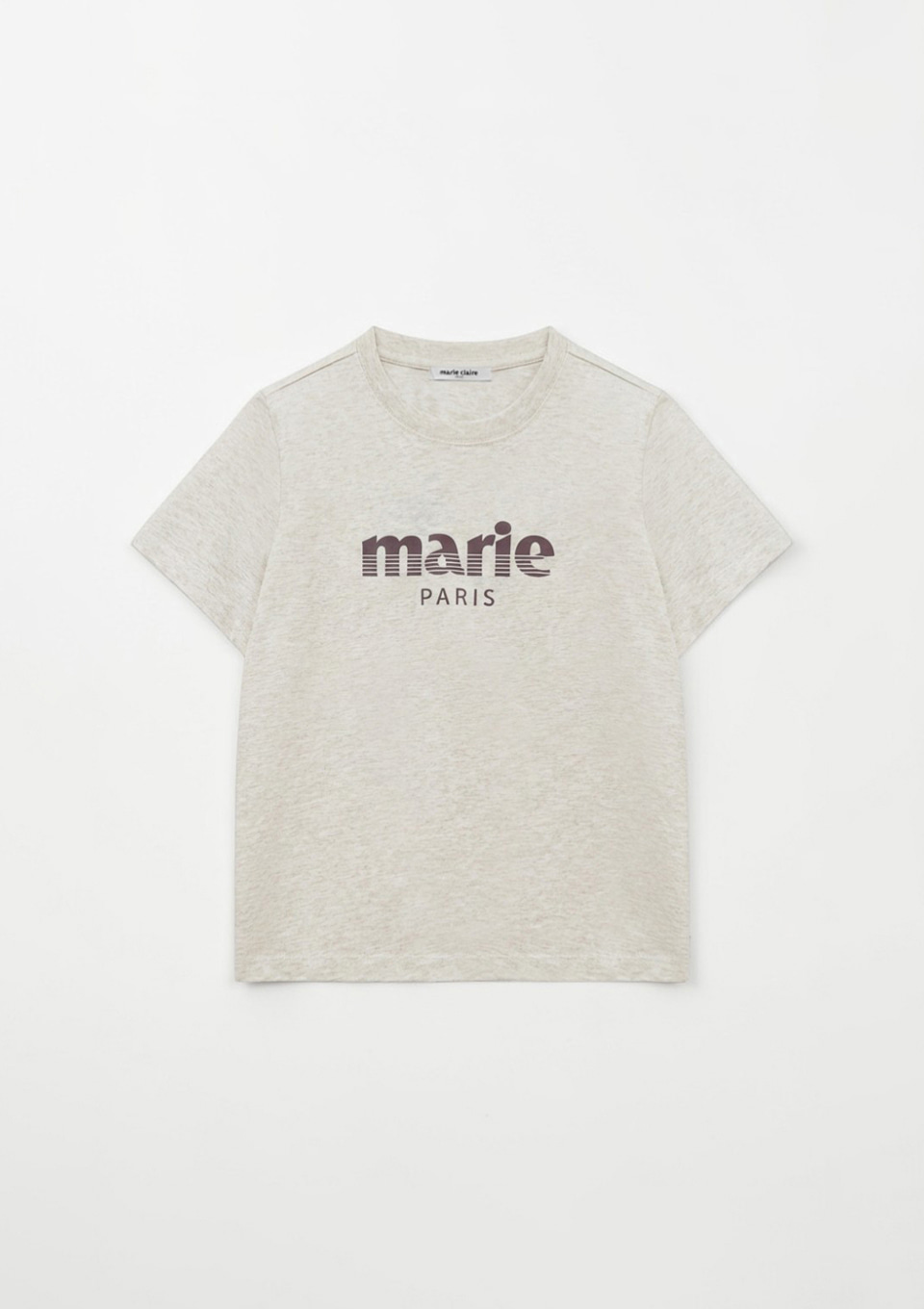 Marie Claire Stripe Logo Tee