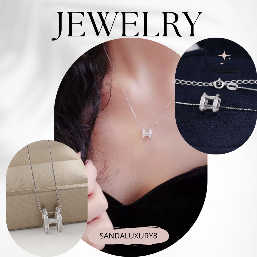 H Silver Necklace 
