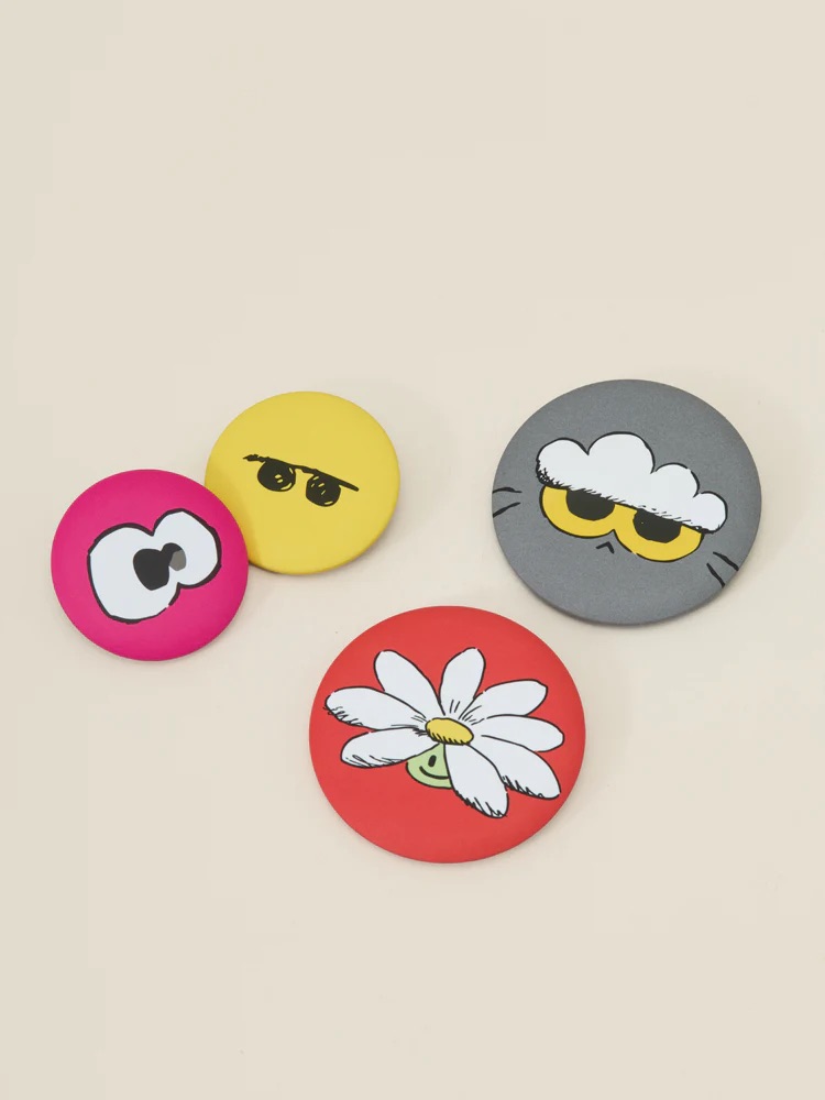 📦訂購 日本代購 ZO&FRIENDS ZOA 灰貓襟章套裝