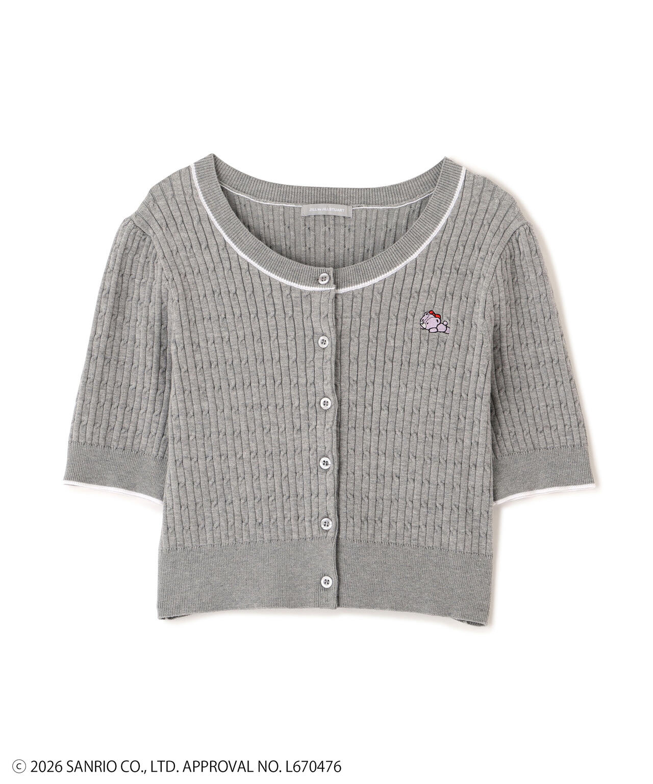🎀【預訂】 JILL by JILL STUART Tiny Chum Collaboration Cardigan - Gray