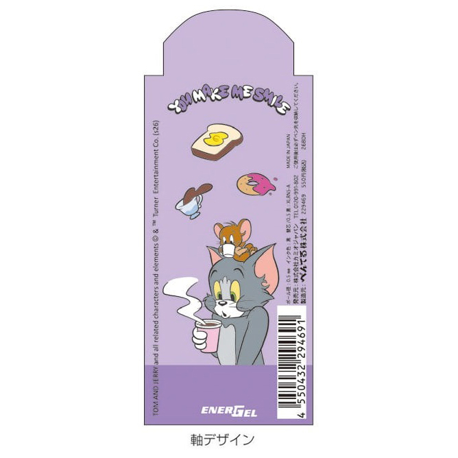 現貨｜Tom and Jerry 湯姆與謝利 日本製 Pentel EnerGel 0.5mm 黑色 啫喱筆 (229469)