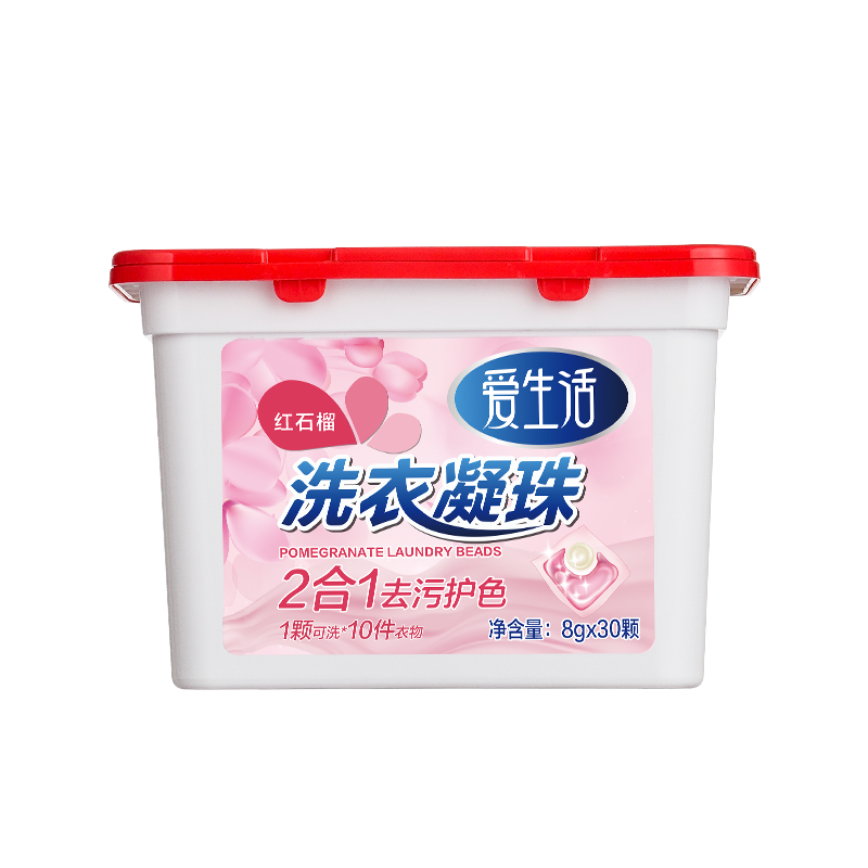 42210  洗衣 8g*30  爱生活红石榴洗衣凝珠