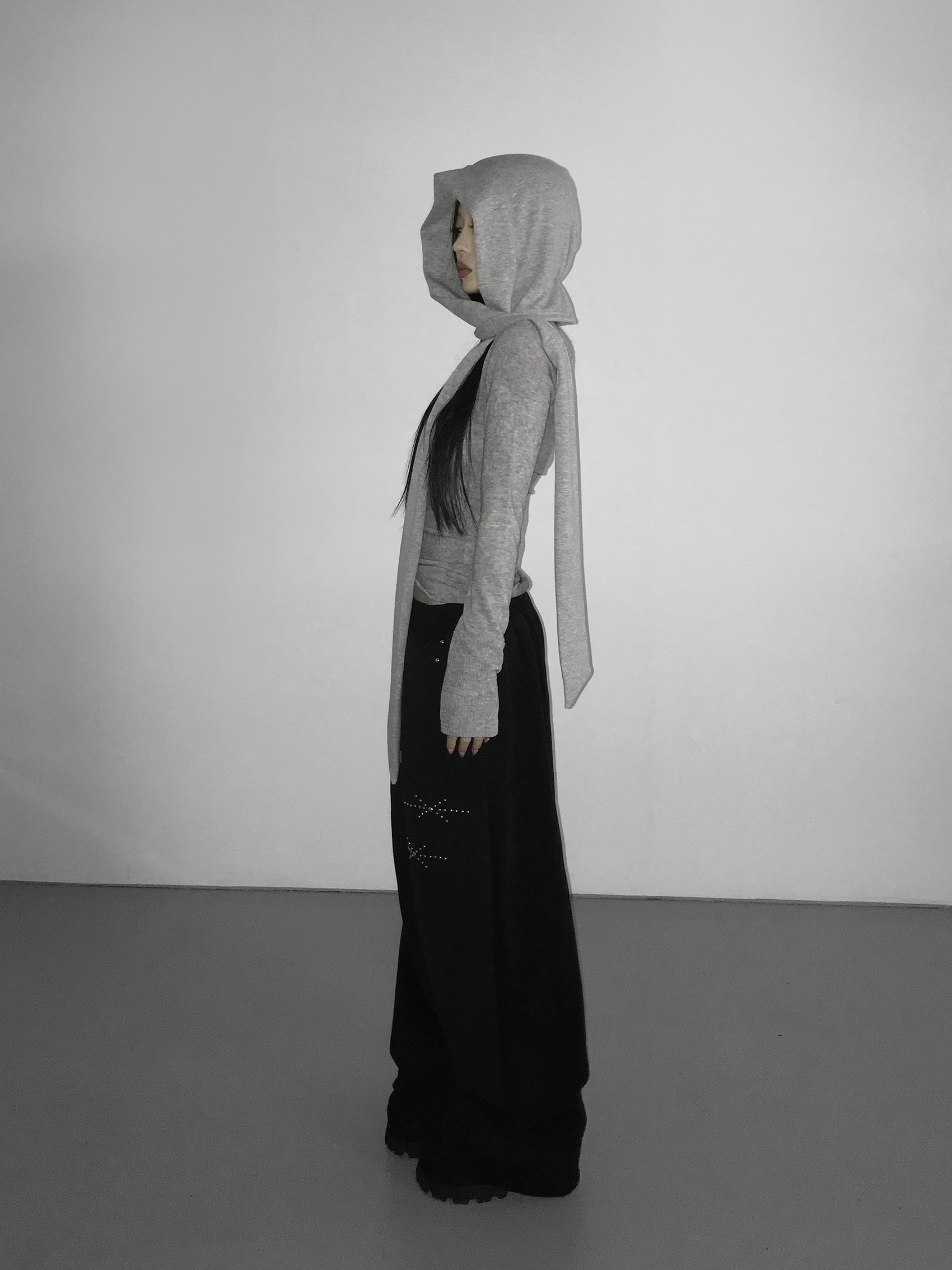 Fleece Lined Hooded Scarf