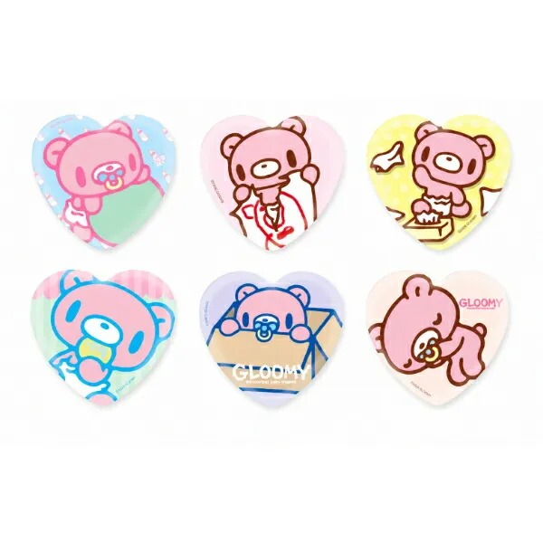 日本製Baby Gloomy 心型襟章 (全6款 隨機出貨)