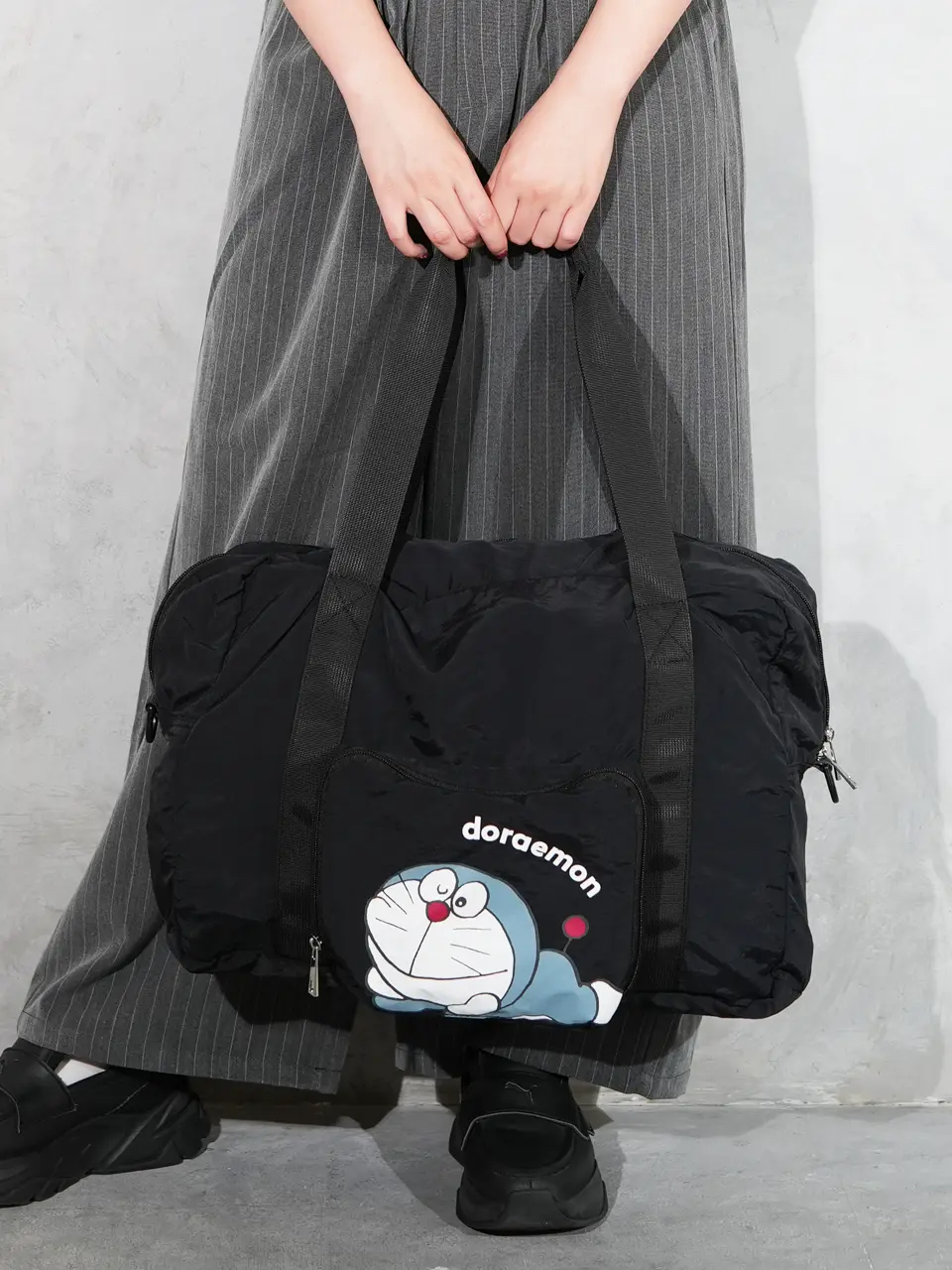 [現貨-藍色] 多啦A夢旅行袋 | 可收納 | 斜孭 | 手提 Doraemon
