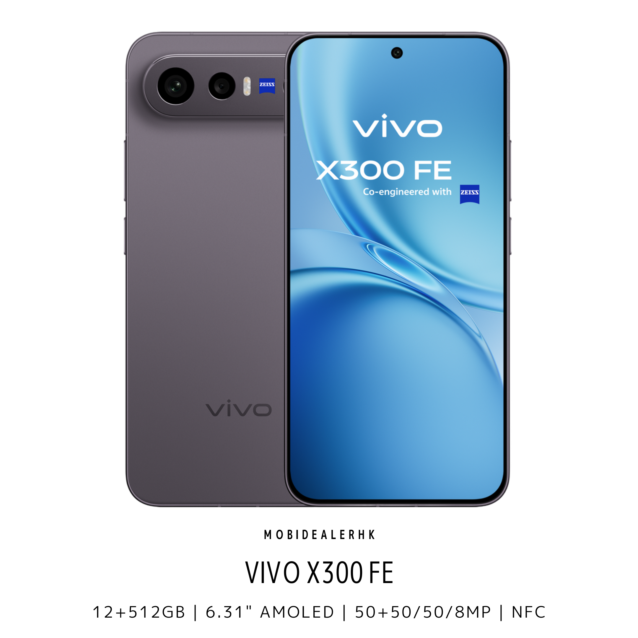 Vivo X300 FE | 5G | 智能手機 | 12+512Gb | 6.31" AMOLED | 50+50/50/8MP | NFC