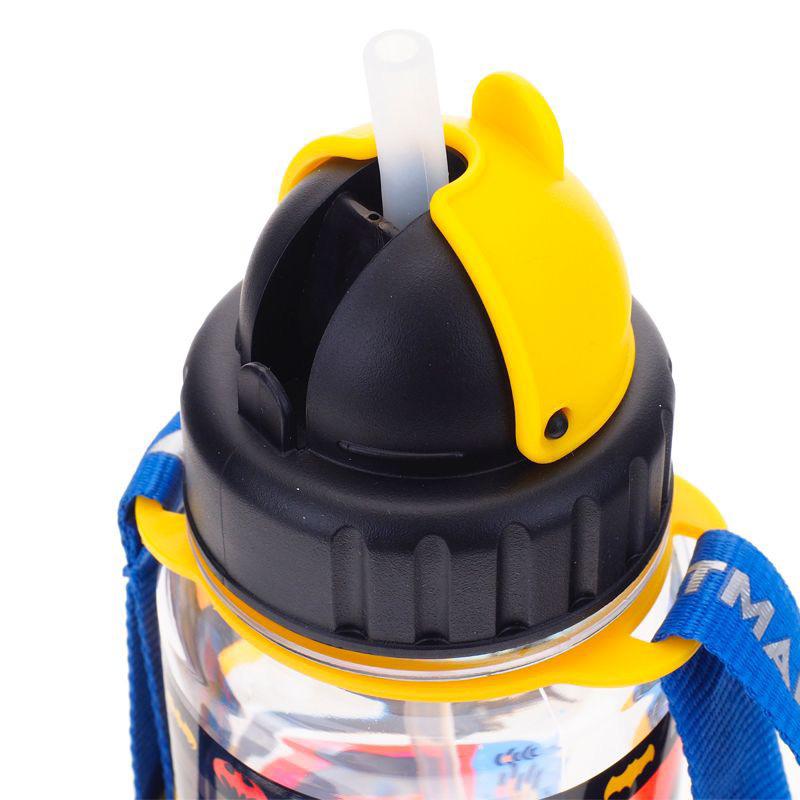 Batman 350ml BPA Free 膠水樽連飲管及頸繩( B1-4980-6）