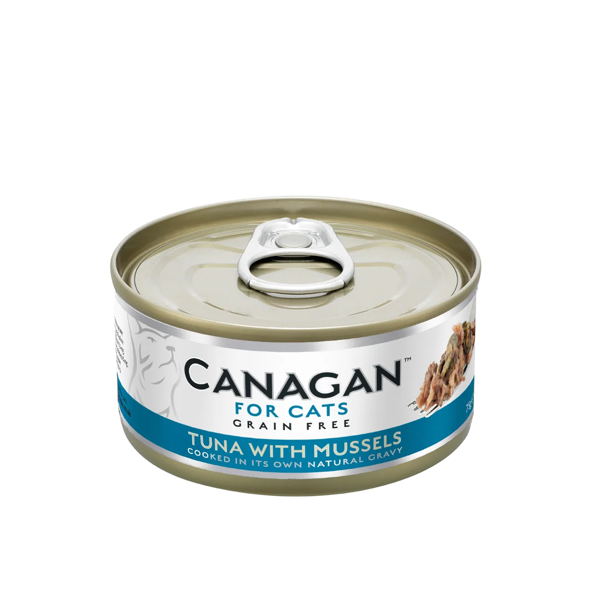 CANAGAN 原之選 吞拿魚伴青口配方 貓罐頭 75g