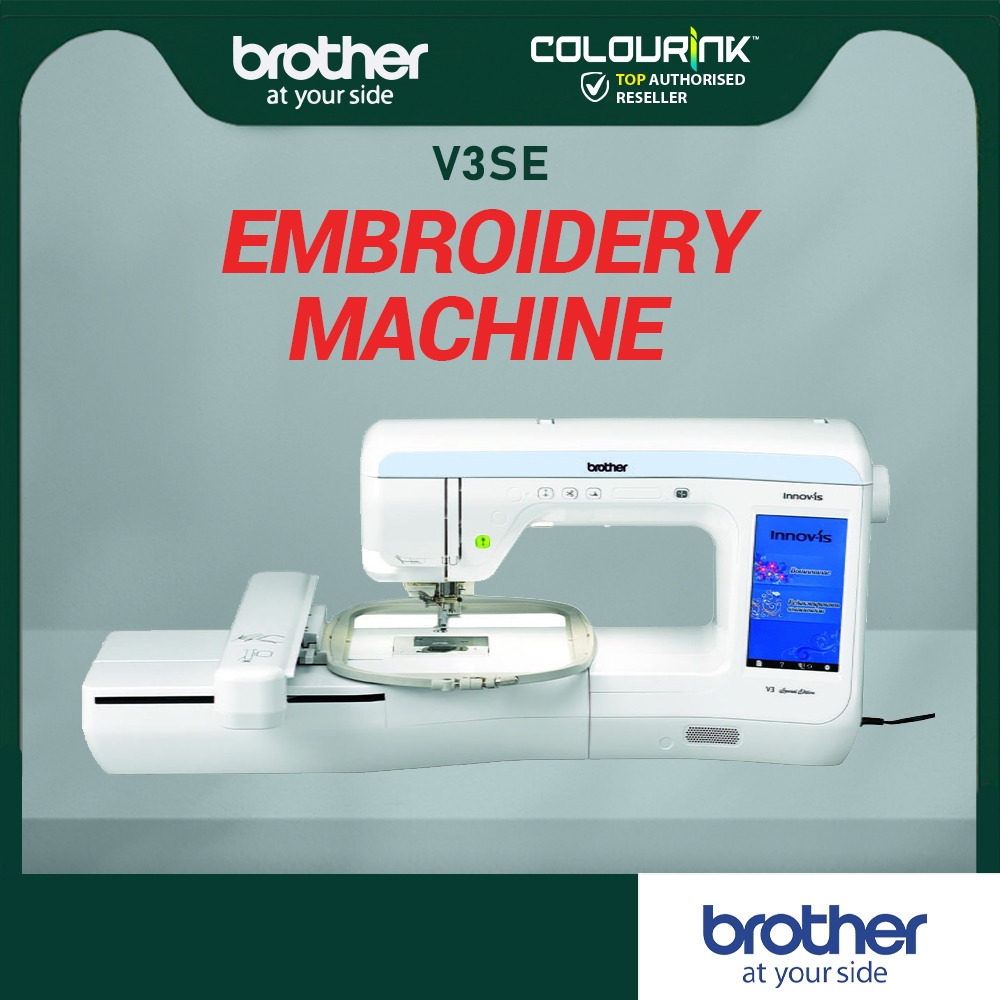 Brother INNOV-IS V3SE Large Embroidery Area Sewing Machine Long-arm Colour Touchscreen Embroidery Foot LED Point