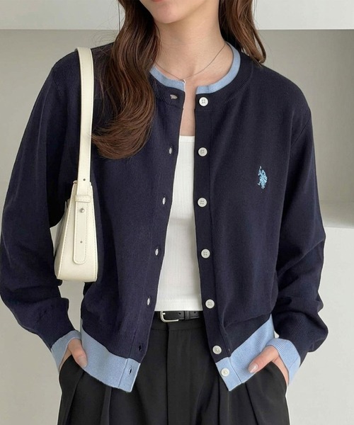 日本直送 限時特價優惠中  人氣聯名預訂： GeeRA x [U.S. POLO ASSN.] 拼色層次針織外套