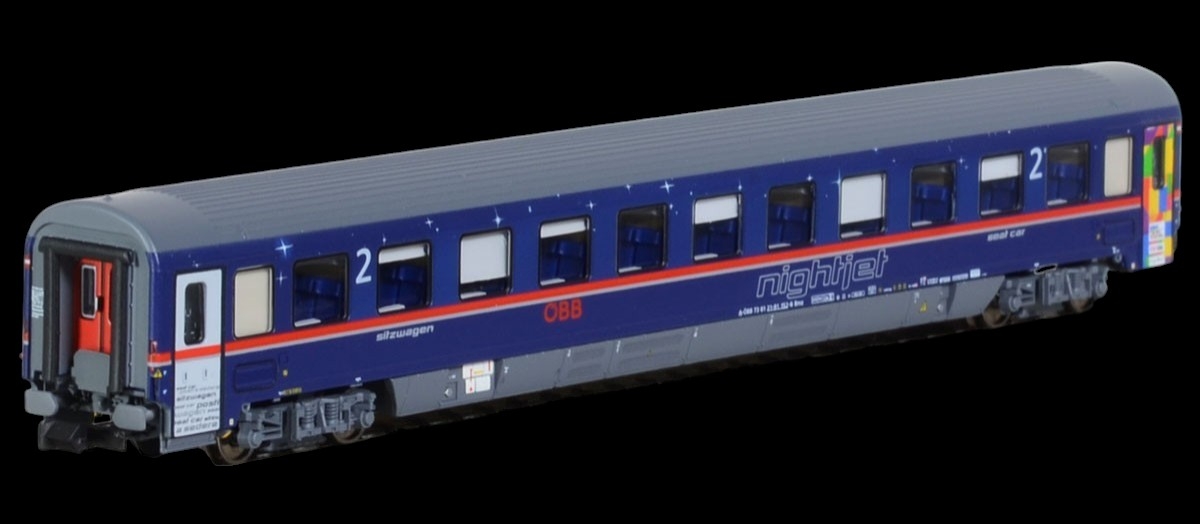 LS models N-scale ÖBB Nightjet Ep.VI Personenwagen Euro Pride (2-Car Set)