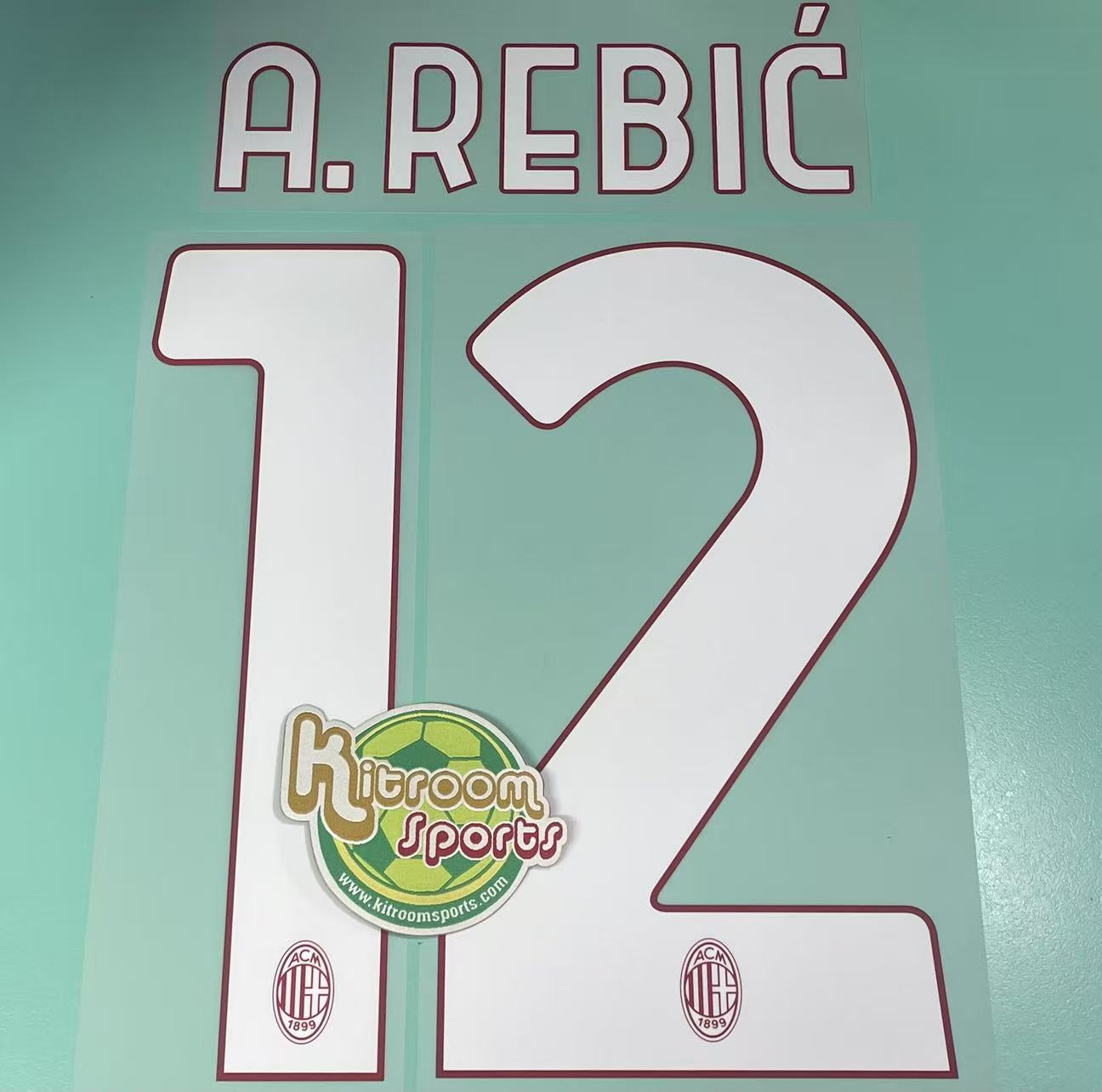 2022-23 AC Milan Home Nameset #12 A.REBIC